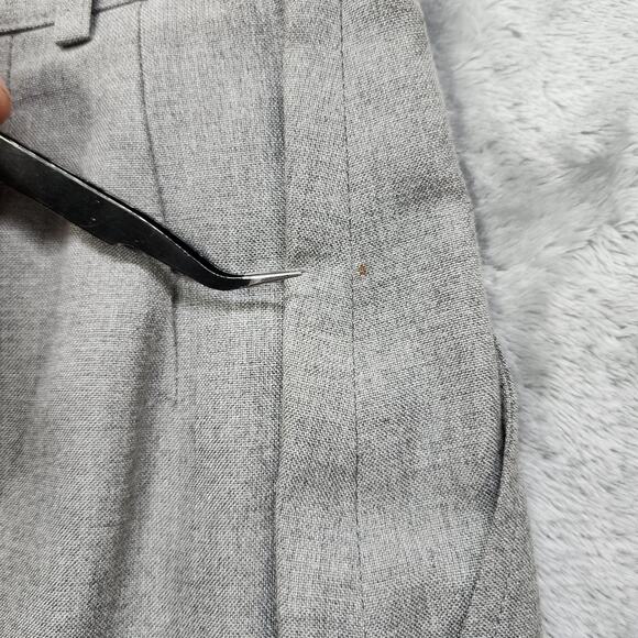 Vintage Liz Claiborne Skirt Womens 4 Gray Pencil Faux Wrap Lined Office Back Zip - Picture 3 of 10